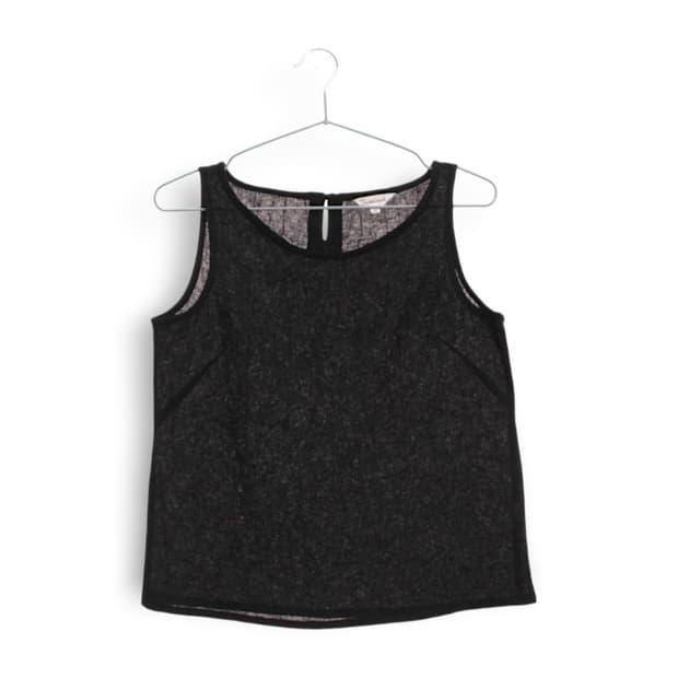 폴리 소재 빈티지 민소매 나시