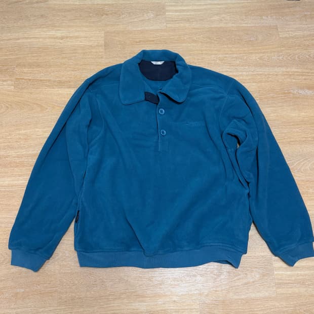 타입서비스 Buttoned Fleece Top [Blue]