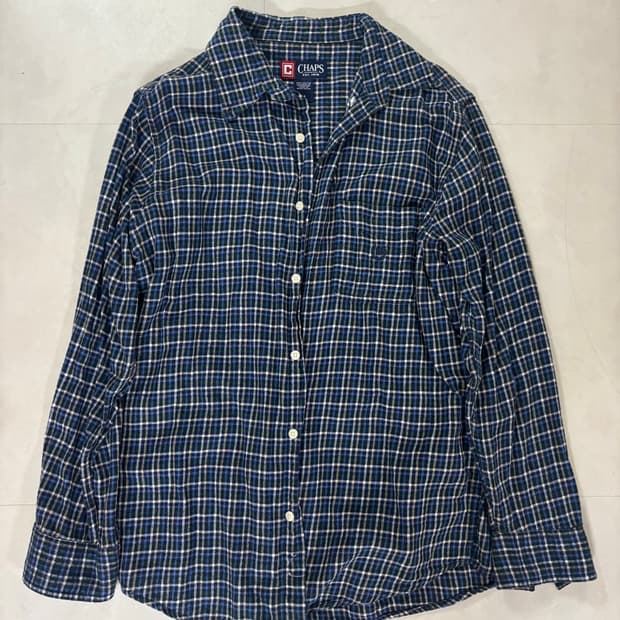 빈티지 체크 셔츠