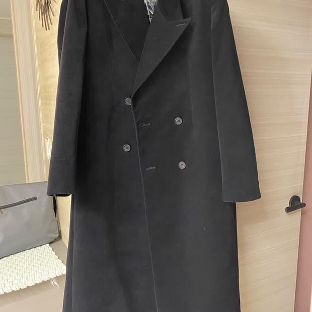 (m) STU classic coduroy coat black