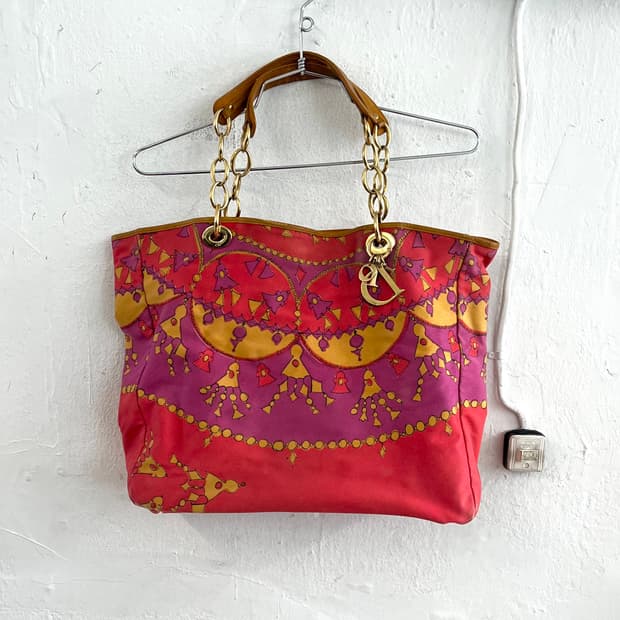 크리스찬 디올 2008 존갈리아노 사이킥 델릭 체인 숄더백