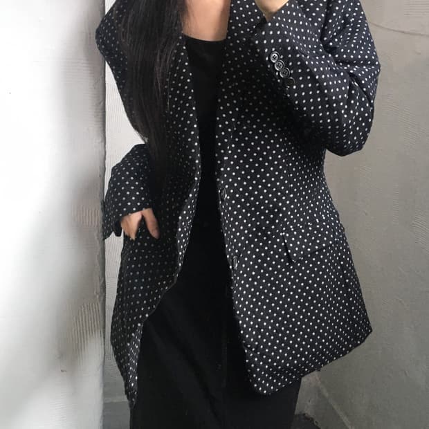 Dior 크리스찬 디올 옴므 17SS 도트 나로 라펠 울 블레이저