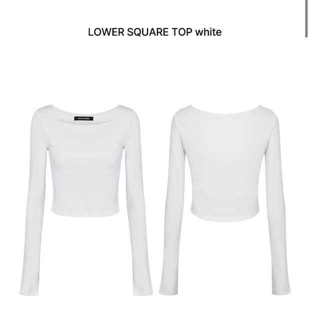 새상품 페인오어플레져 스퀘어 탑 페오플