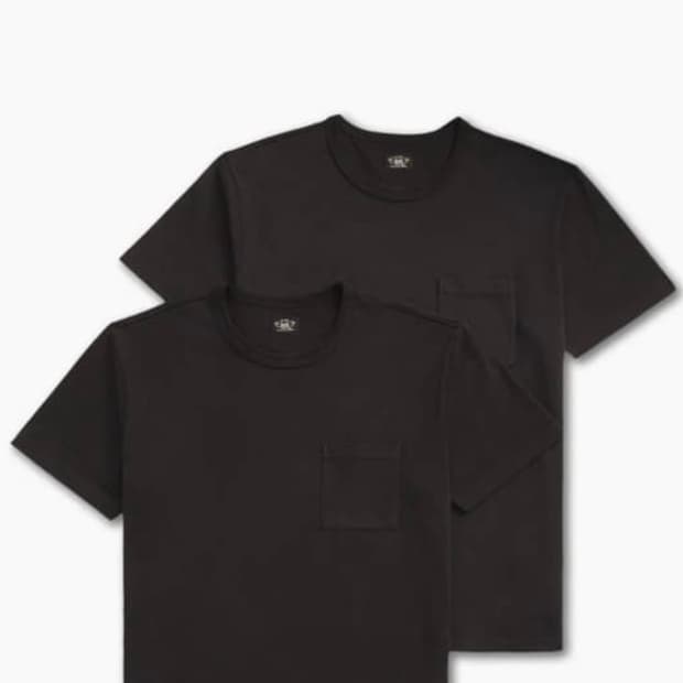 RRL 투팩 새상품 깔 교환(L, 블랙-> 화이트)