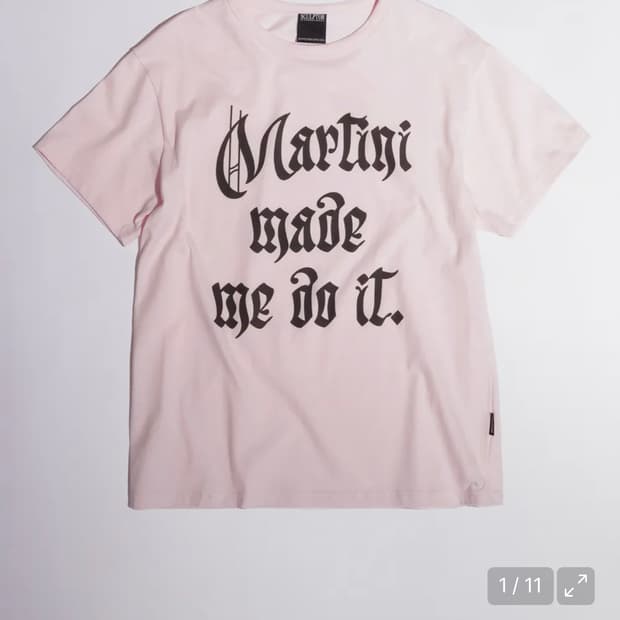 스컬프터 Martini Made Me Do It Tee Peach Fuz