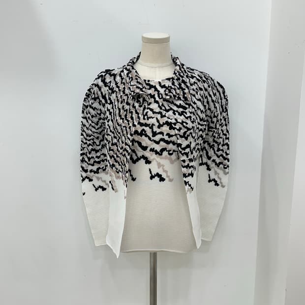 이세이미야케 가디건 반팔 set