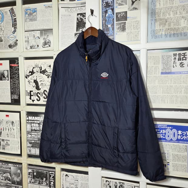 디키즈 네이비 경량 패딩 