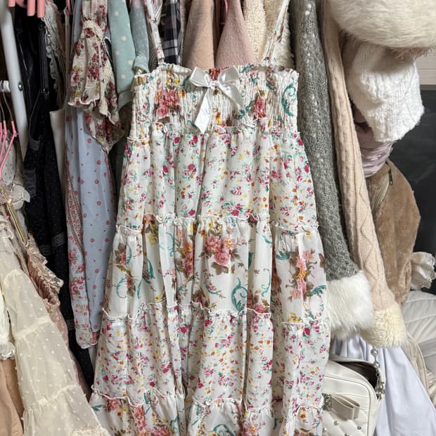 일브 rerek 플라워 모리 원피스 히메갸루아오이유우하구미