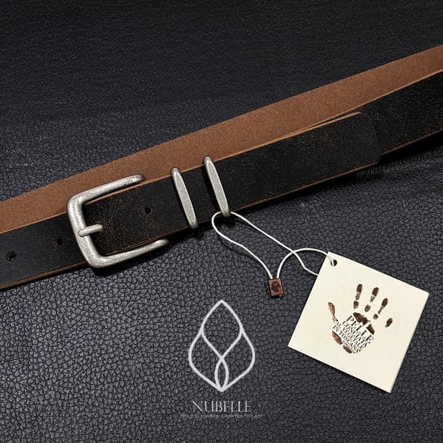 🌗 Vera pelle crack belt / 베라펠레 크랙 가죽 벨트
