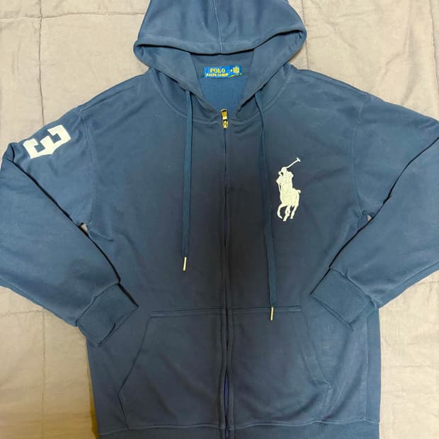 폴로 랄프로렌 빅포니 후드집업 네이비
