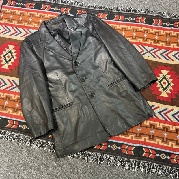 빈티지 양가죽100% 블레이저 레더자켓