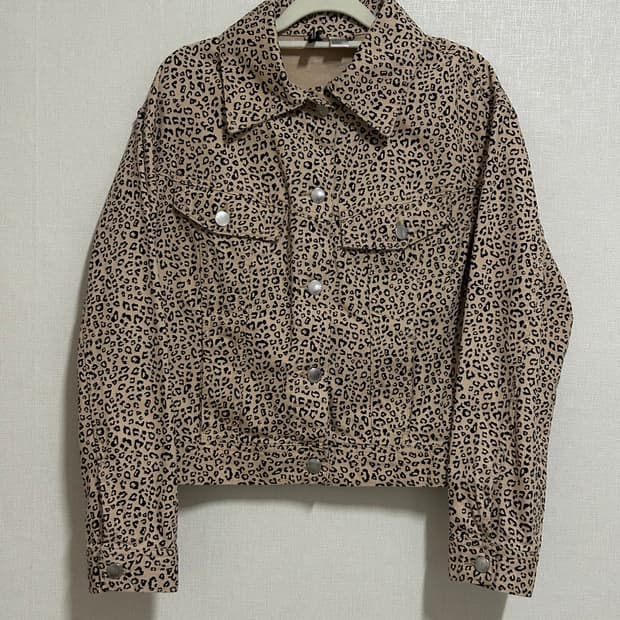 H&M divided 레오파드 자켓 m