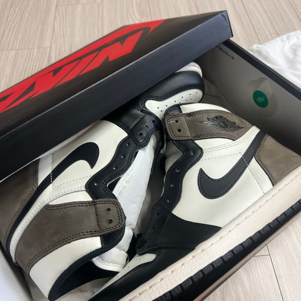 조던1 하이 다크모카 285