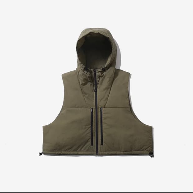 모이프(Moif) 크롭 베스트 HOODED CROP VEST / MARS