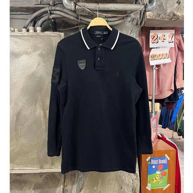 폴로 랄프로렌 긴팔 카라티 블랙 L #csz3166