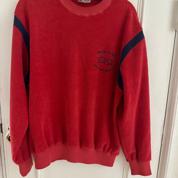 테리 스포티 스웻셔츠