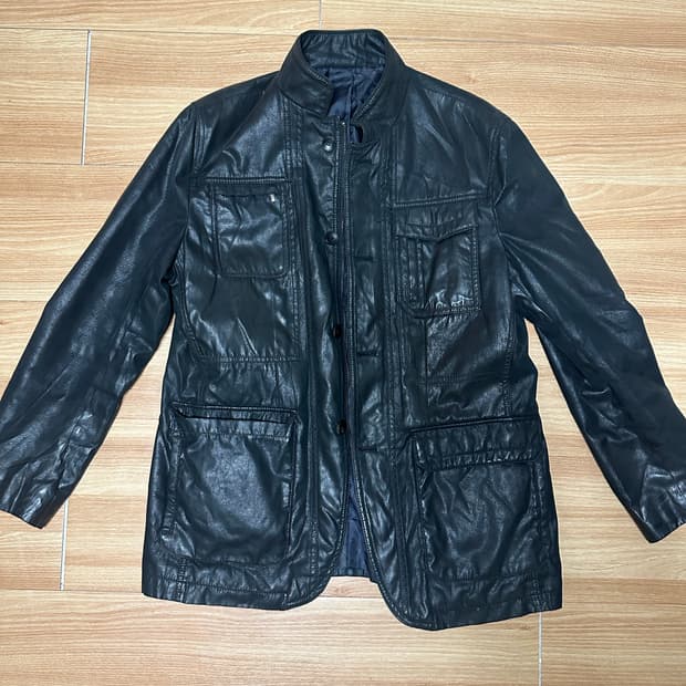 왁스 레더 자켓