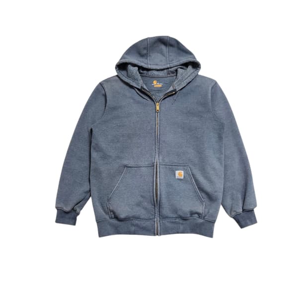 칼하트 기모 후드 집업 그레이