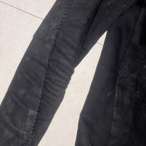 수소봉제왁스코팅 재킷