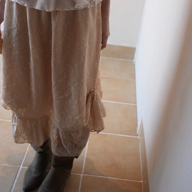 인앤양인하모니 Airy skirt, cream