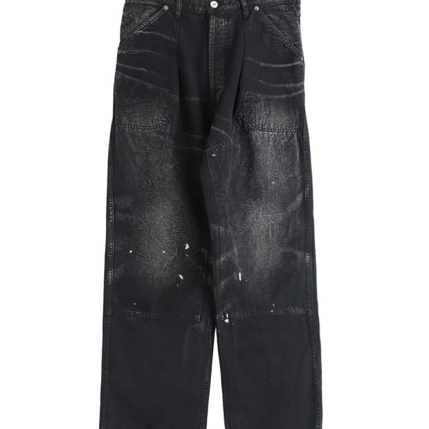 [3]25AW 헤릴 덕 페인터 팬츠 블랙