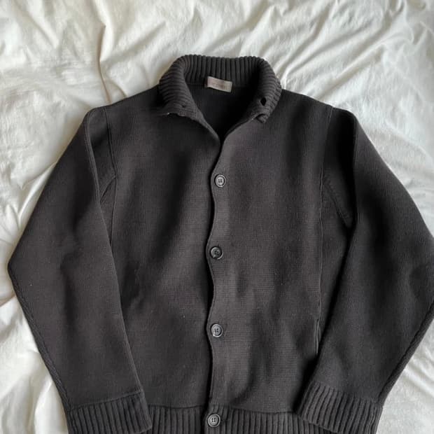 요지 야마모토 울 니트 가디건