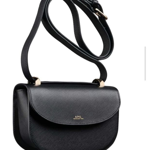 (정품) A.P.C 아페쎄 제네바 사피아노 미니백 블랙