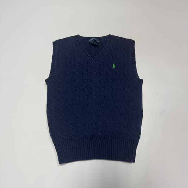 폴로 랄프로렌 키즈 네이비 코튼 베스트 조끼 8