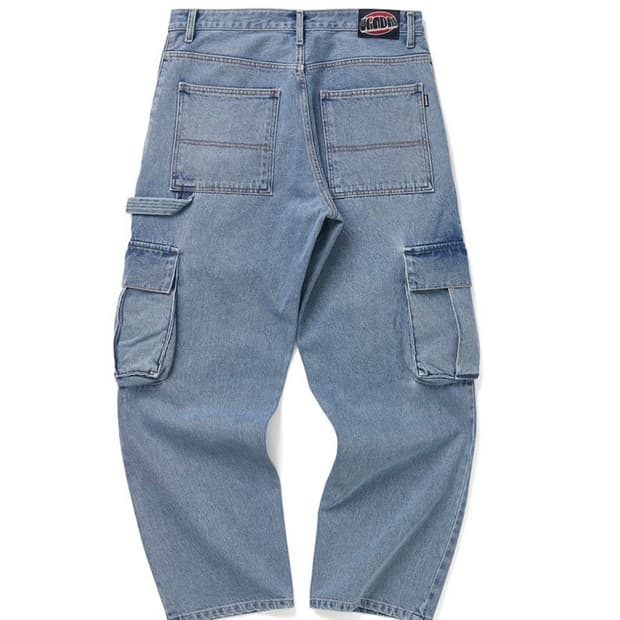 위캔더스 와이드 카고 카펜더 데님팬츠