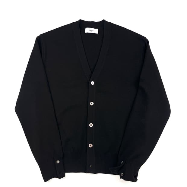 LMOOD 엘무드 오디너리 크롭 가디건 블랙