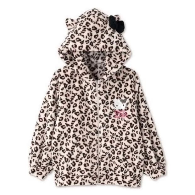 세실맥비 헬로키티 콜라보 후드집업 레오파드 갸루 서브컬쳐