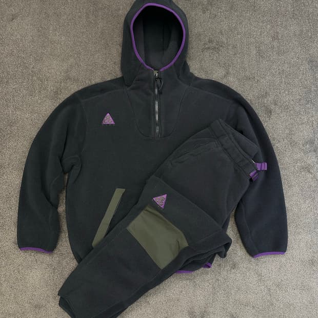 나이키 ACG 플리스 후드 & 팬츠 셋업 L