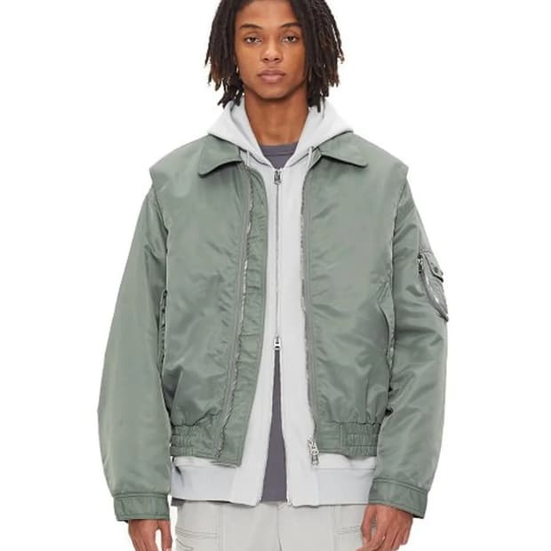 일꼬르소 그레이시카키 오버핏 ma-1