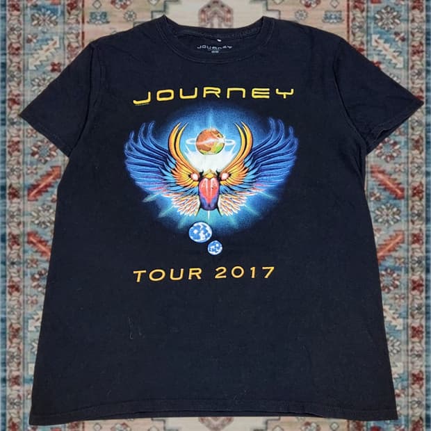 저니 Journey 2017 투어 락 밴드 티셔츠 M