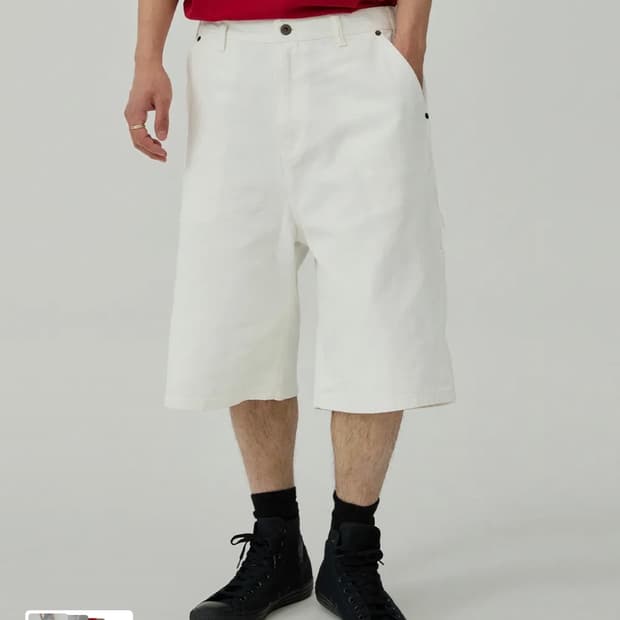 맥우드건 버나드 7907 카펜터 버뮤다 오프화이트 쇼츠팬츠