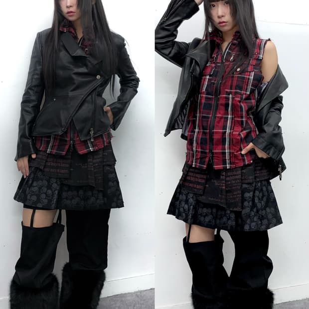 H.anarchy(by. H.Naoto) 펑크 랩스커트