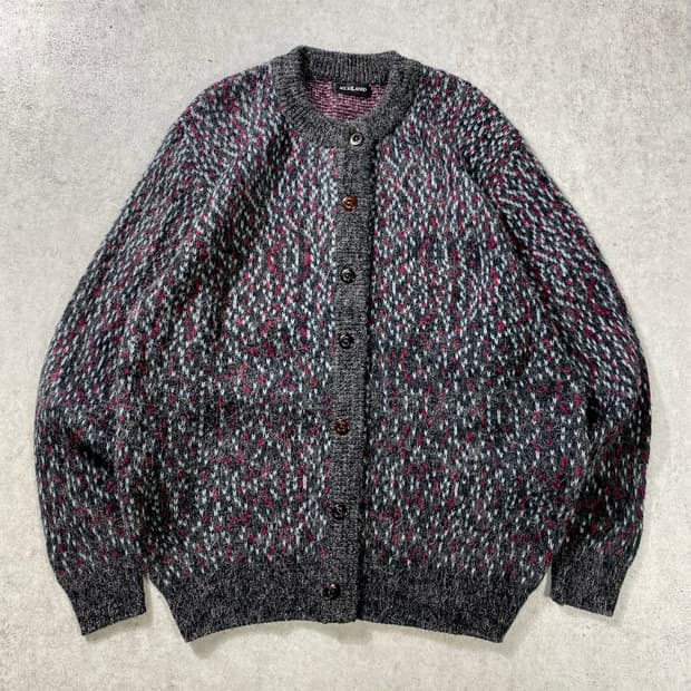 [L] Vintage 빈티지 에스닉 모헤어 울 니트 가디건