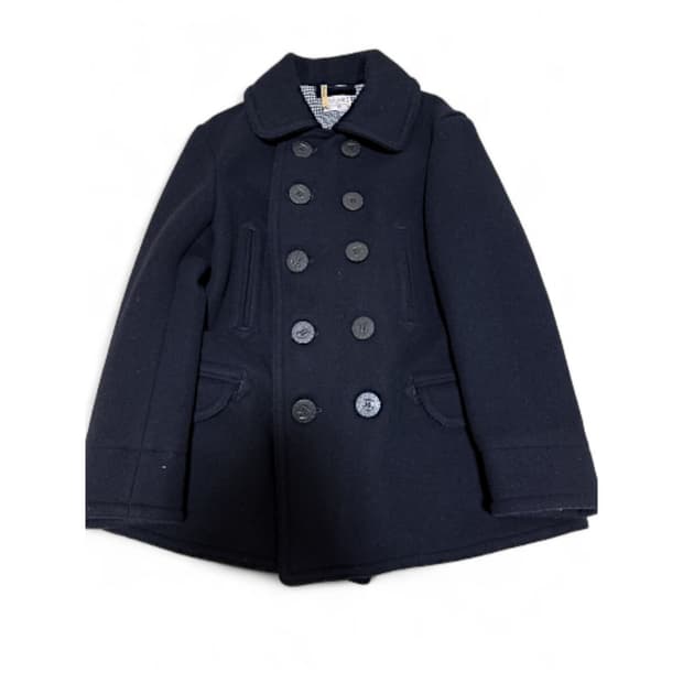 본쿠라 boncoura 울 캐시미어 멜튼 피코트