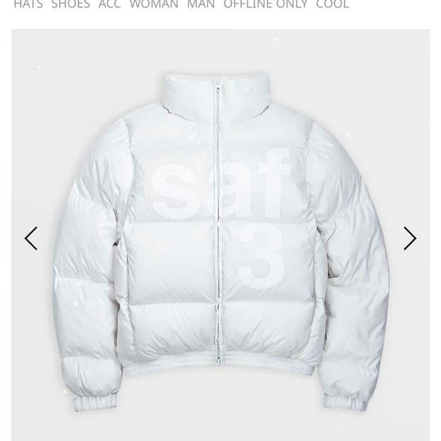 1/2 BASIC SAFARI DOWN JACKET (WHITE)