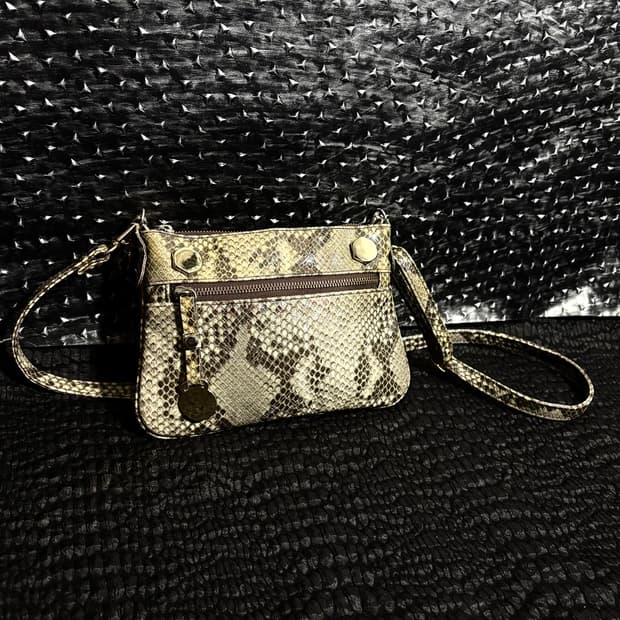 Cambio 파이톤 숄더백