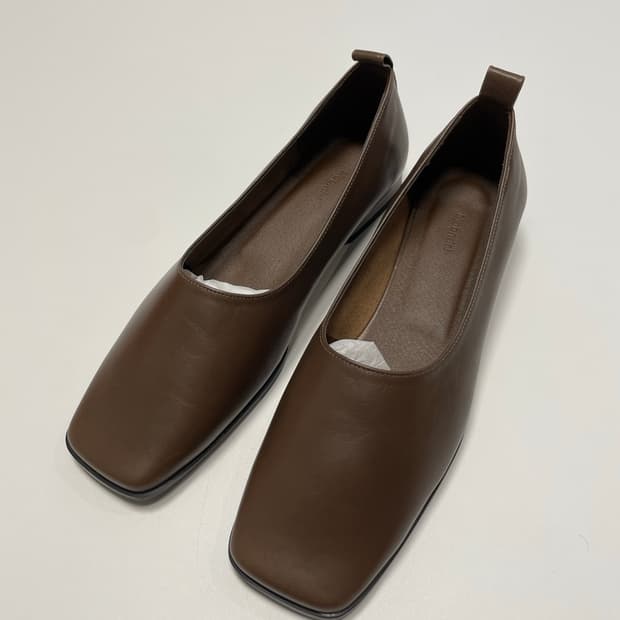 문달 moondal 토스트 플랫 슈즈 245 브라운 새상품 판매