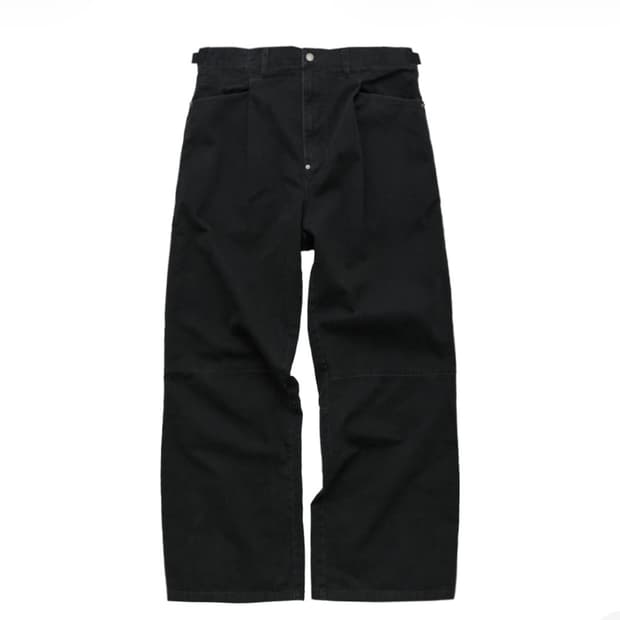 폴리테루 원 턱 고시마팬츠 블랙 2