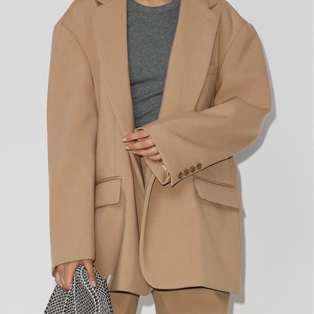 더 프랭키 샵 베아 박시 싱글 브레스트 블레이저