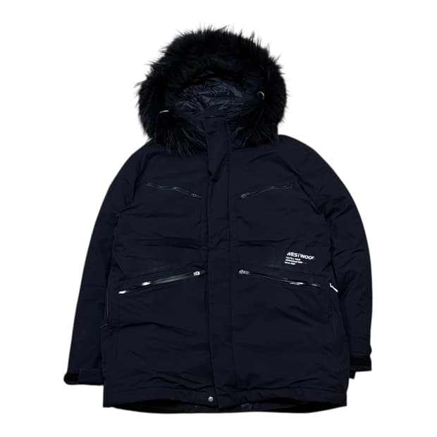 웨스트우드 라쿤퍼 구스다운 헤비 패딩