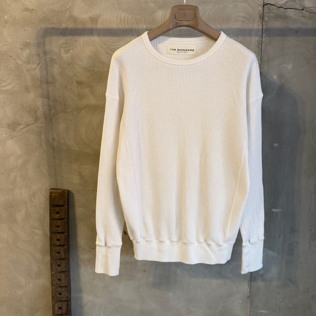 THE SHINZONE 와플 롱슬리브 티셔츠 100