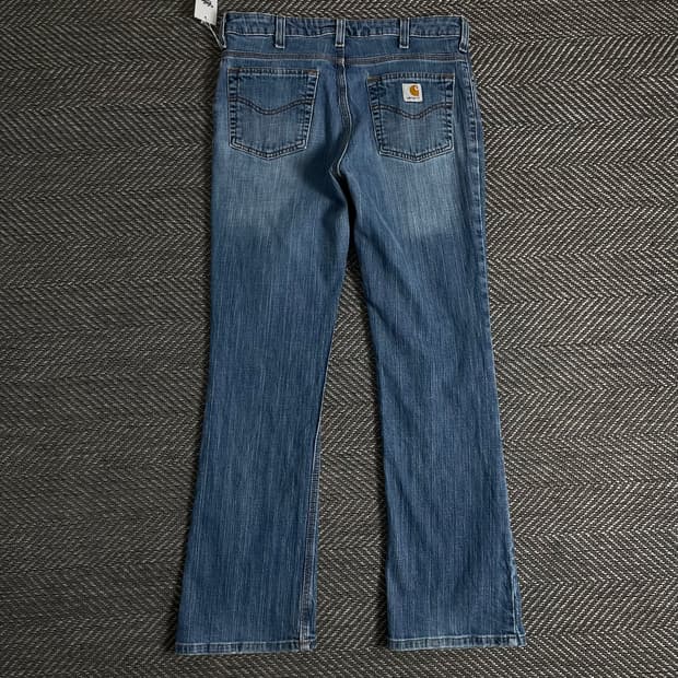 칼하트 오리지날 포켓 로고 데님 팬츠o 3238
