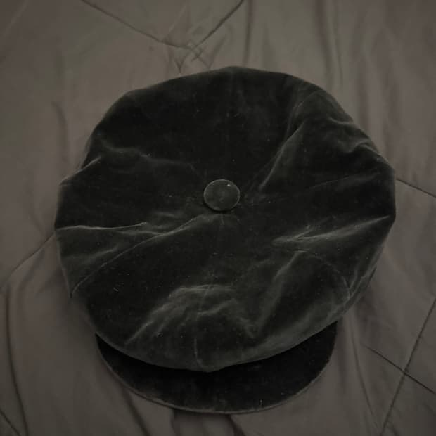 아메리칸 빈티지 벨벳 뉴스보이캡