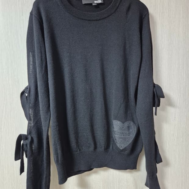 러브 모스키노 리본 니트 스웨터 스몰