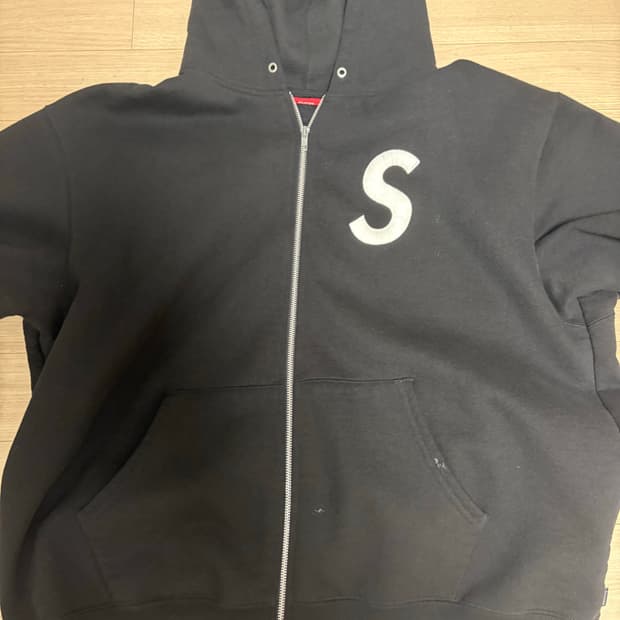 슈프림 s로고 후드집업 xl