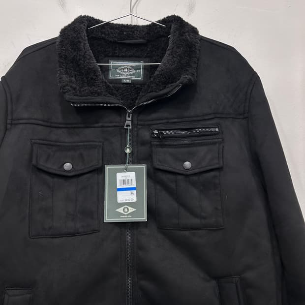 G.H BASS & CO 스웨이드 하이넥카라 무스탕